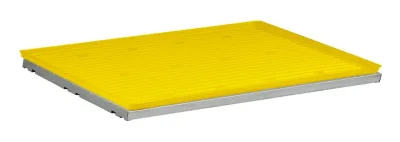 SpillSlope® Steel Shelf with Yellow Polyethylene Tray for 22 Gallon Undercounter Safety Cabinet