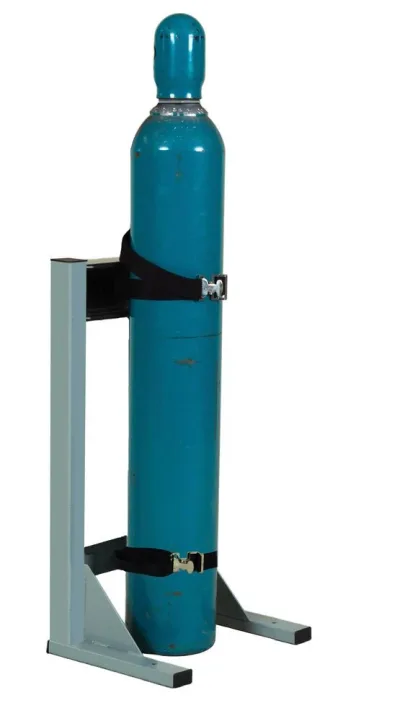 Steel Gas Cylinder Mobile Stand, 1 Cylinder Capacity