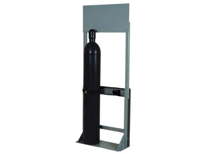 Steel Gas Cylinder Process Stand, 2 Cylinder Capacity