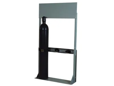 Steel Gas Cylinder Process Stand, 3 Cylinder Capacity