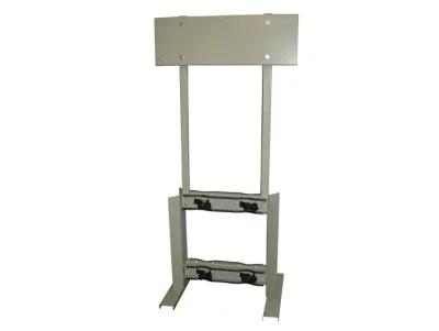 Steel Gas Cylinder Process Stand, 4 Cylinder Capacity, Back-to-Back