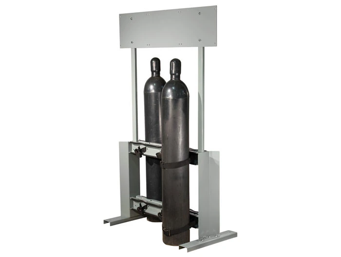Steel Gas Cylinder Process Stand, 6 Cylinder Capacity, Back-to-Back - 35314
