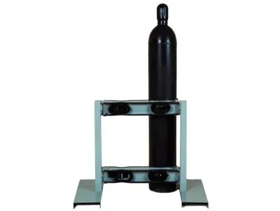 Steel Gas Cylinder Stand, 4 Cylinder Capacity, Back-to-Back