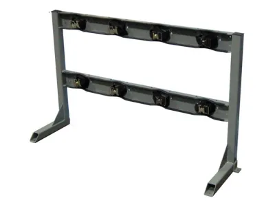 Steel Gas Cylinder Stand, 4 Cylinder Capacity, In-Line