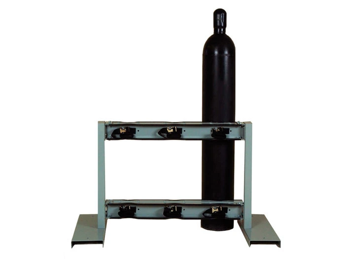 Steel Gas Cylinder Stand, 6 Cylinder Capacity, Back-to-Back - 35300
