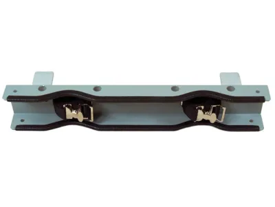 Steel Gas Cylinder Support Bracket, Two 12" Cylinder Capacity, Bench Mount