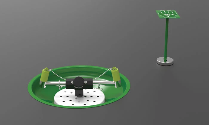 Table Mount, Open Stainless Steel Bowl, Hughes Laboratory Eye/Face Wash, Stainless Steel Pipe - L85GST
