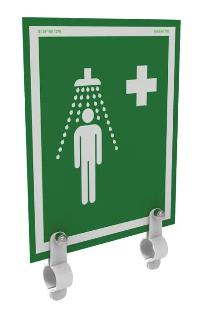 Universal Safety Shower Sign for Hughes Indoor/Outdoor Showers w/o Insulation - S-BRAC-SIGN-UNH