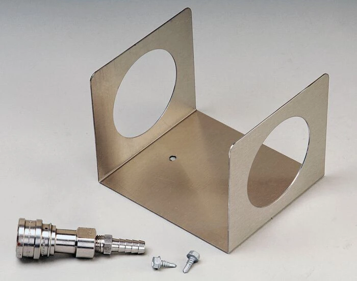 Wall Bracket Kit with Stainless Connector to Relocate the HPLC Coalescing/Carbon Filter - 28151