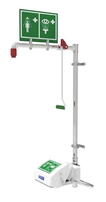 Wall Mount, Closed ABS Bowl, Hughes Combination Shower, Stainless Steel Pipe - 33GS45G