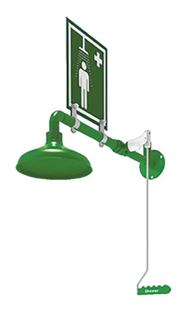 Wall Mount, Hughes Laboratory Drench Shower, Stainless Steel Pipe - L23GSH