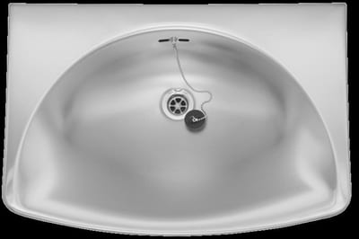 Juvel Hand basin - 600mm, 480mm, steel, steel