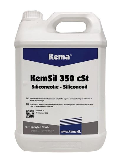 Kema 350 cSt Silicone Oil, 5 kg canister