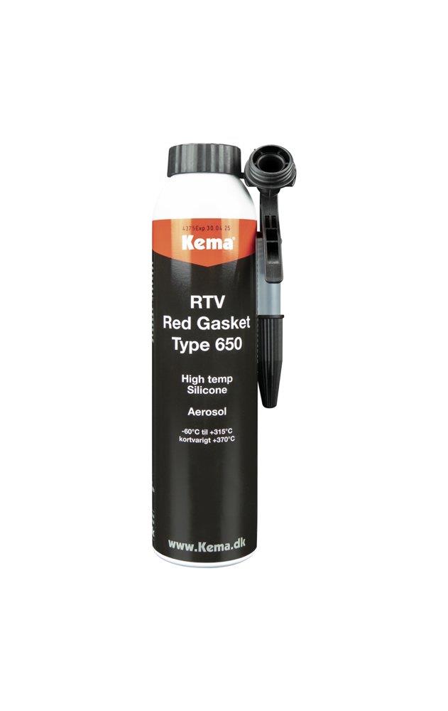 Kema RTV Red Gasket 650 Silicone Flange Sealant spray - 226G