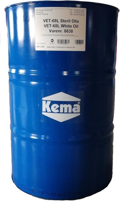 Kema VET-68L Sterile Oil drum - 200L, NSF-H1, NSF-3H