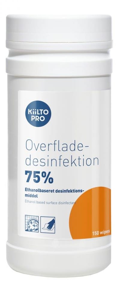Kiilto Pro Wipes Cleaning Napkin surface disinfection 75% - Bucket
