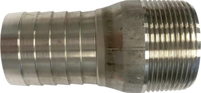 King Hose nozzle stainless nipple BSPT - 77.6mm, 3"