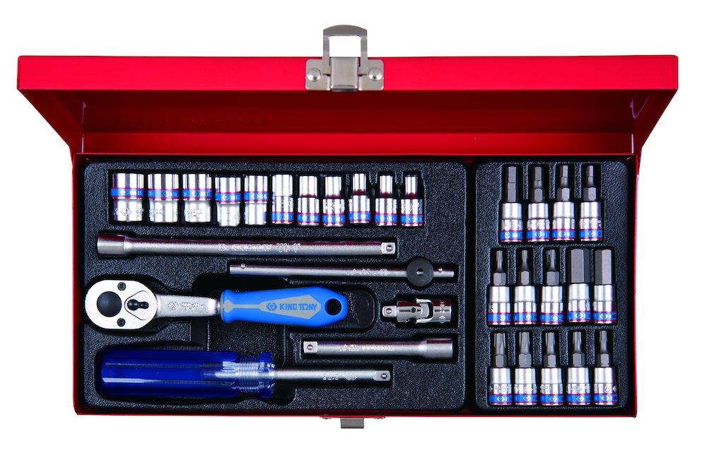 King Tony 2531MR Socket Wrench Set 4-13 mm - 1/4", 31PCS