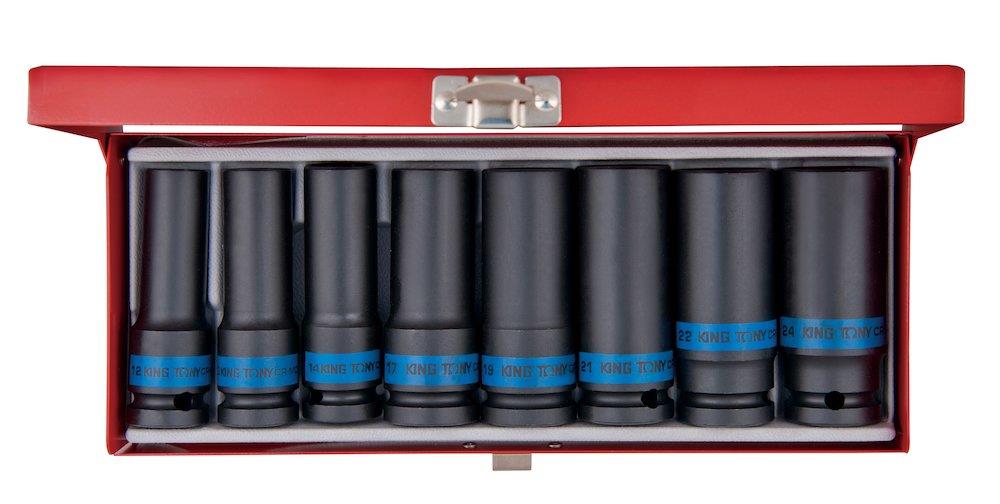 King Tony 4410MP Power Sockets in Set 6KT. 12-23 mm - 1/2", 8PCS