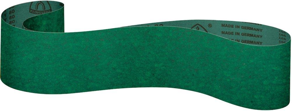 Klingspor CS409Y Sanding Belt - 75mm, 2000mm, 120, Stainless steel, Not-ferrous metal, Zirconia