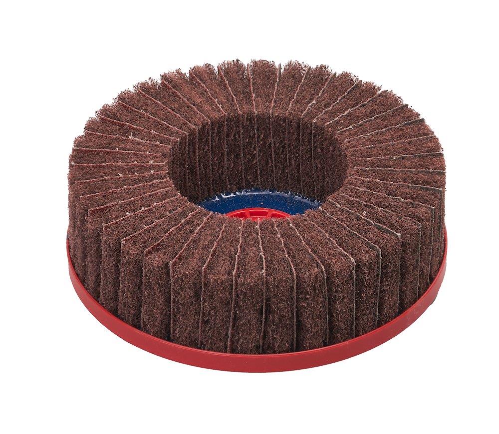 Klingspor ET101QR Deburring Wheel - 125mm, 80, steel, Stainless steel, Angle grinder, 35mm