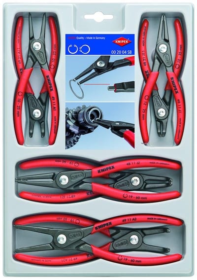 Knipex 0020 04 Precision Circlip Pliers Set 8 pieces
