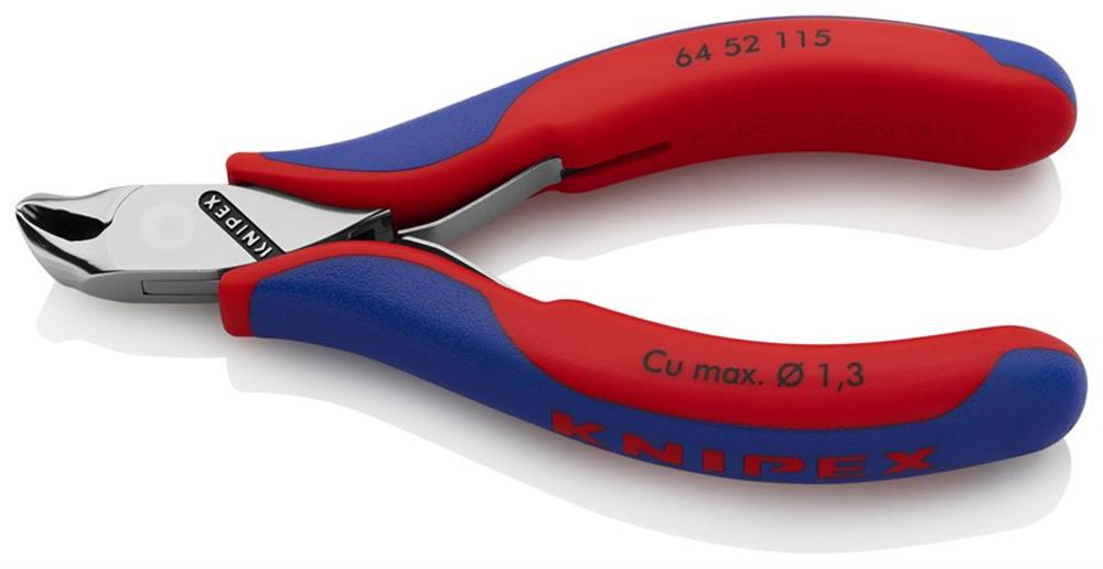 Knipex 6452 Electronics Cutting Pliers polished - 115mm, 1.3mm