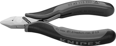 Knipex 7742 Electronics Side Cutting Pliers spejlpoleret - 115mm, 1.3mm
