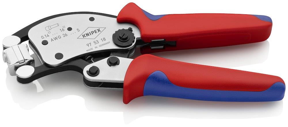 Knipex TWISTOR16 Crimping Pliers self-adjusting - 0,14 - 16 mm²