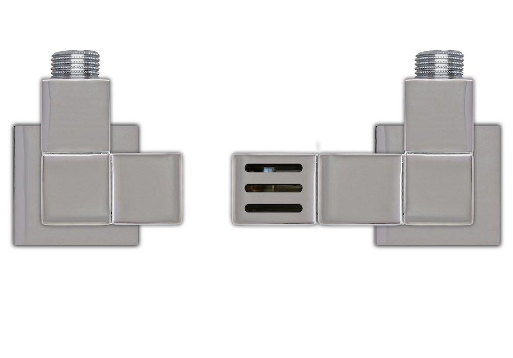 Kriss 4K2 Plus Valve set with room thermostat angled flow to right - 1/2"