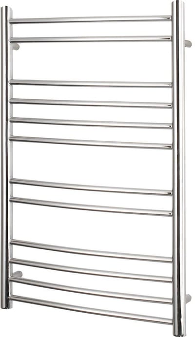 Kriss Apollo Towel Warmer Chrome-Plated - 600 × 780 mm, Curved Horizontal, 12 Round Pipes