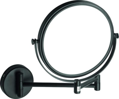 Kriss Athena Cosmetic Mirror - 180 mm, Matte Black, Round