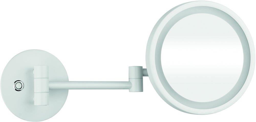 Kriss Athena Cosmetic mirror - white, 200mm, Round, Yes, frame
