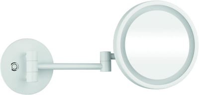 Kriss Athena Cosmetic mirror - white, 200mm, Round, Yes, frame