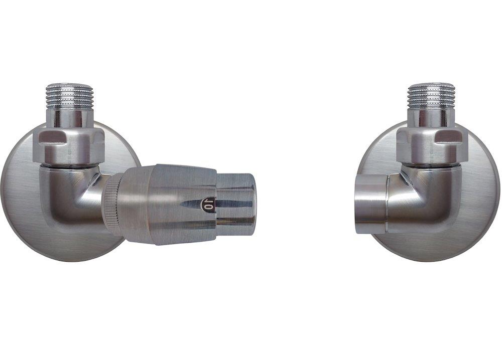 Kriss Corner Valve set with check valve angle supply to the right - 1/2"