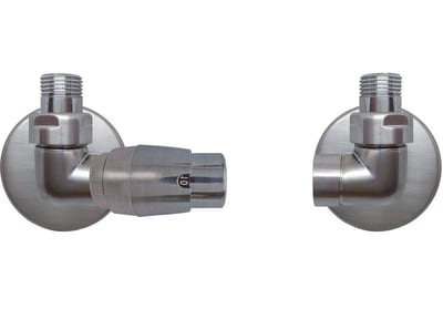 Kriss Corner Valve set with check valve angle supply to the right - 1/2"
