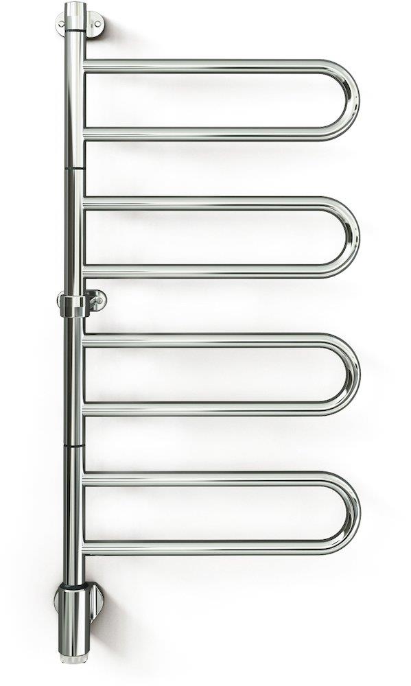 Kriss Flex U Towel Warmer - 450mm, 956mm, electric heating, chrome-plated, horizontal
