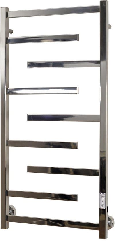 Kriss Luna Plus towel warmer polished stainless - 500×1000mm, electric, 9 pipes