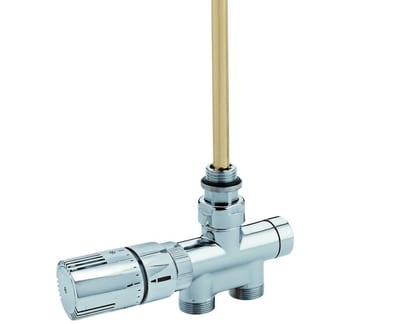 Kriss One Valve set with room thermostat straight opposite supply - 1/2"