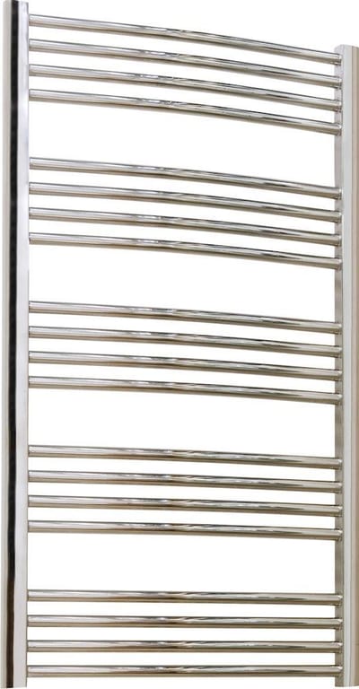 Kriss Round Towel Warmer 600 x 1090 mm Chrome-Plated Combined Heating