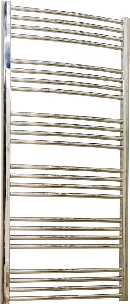 Kriss Round Towel Warmer chrome-plated - 600 x 1320 mm, 24 horizontal round tubes