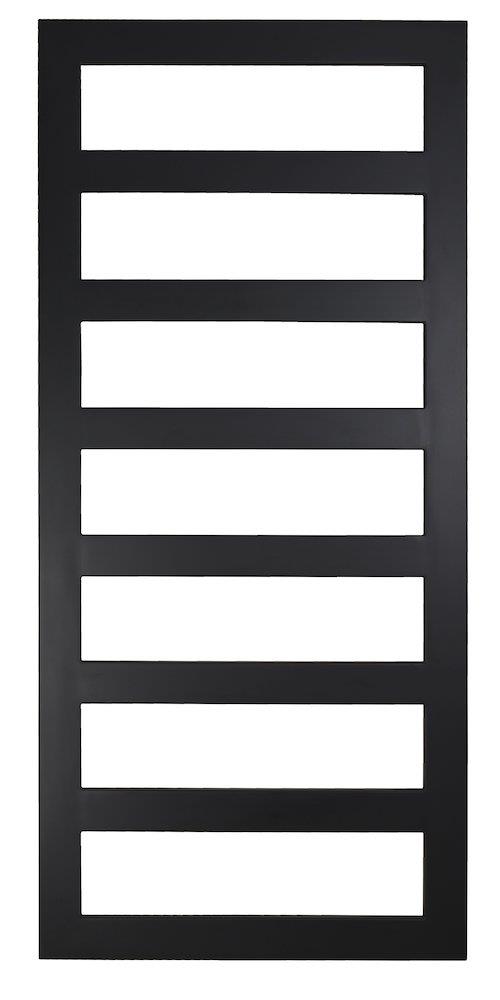Kriss Sigma Towel Warmer 600x1320 mm Matte Black, Central/District Heating