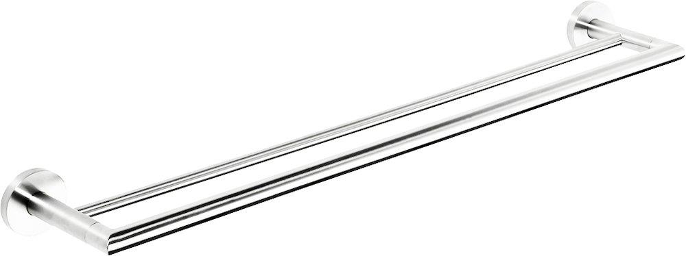 Kriss Simple Towel holder - Double, 600mm, Chrome-plated, brass, Polished