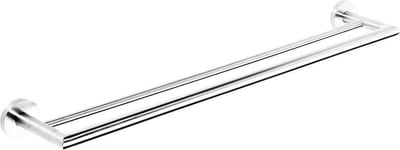 Kriss Simple Towel holder - Double, 600mm, Chrome-plated, brass, Polished