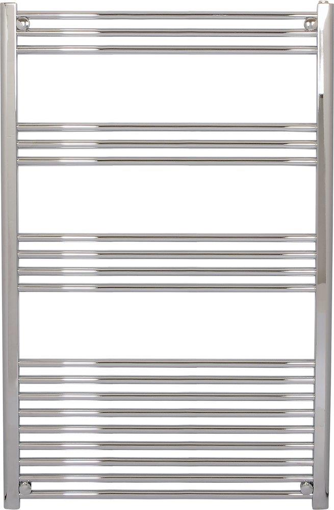 Kriss Space Light Towel Warmer - 800 x 1200 mm, Chrome, Combined Central/Electric