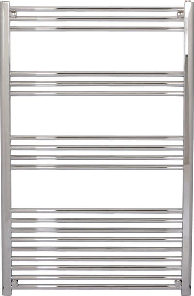 Kriss Space Light Towel Warmer - 800 x 1200 mm, Chrome, Combined Central/Electric