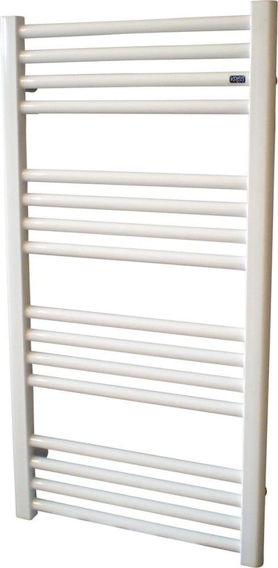 Kriss Space Towel Warmer 450 x 860 mm central/district/electric/combined heating white flat horizontal round tubes S8645H