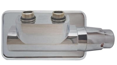 Kriss Twin Valve set with check valve angled supply to left - 1/2"