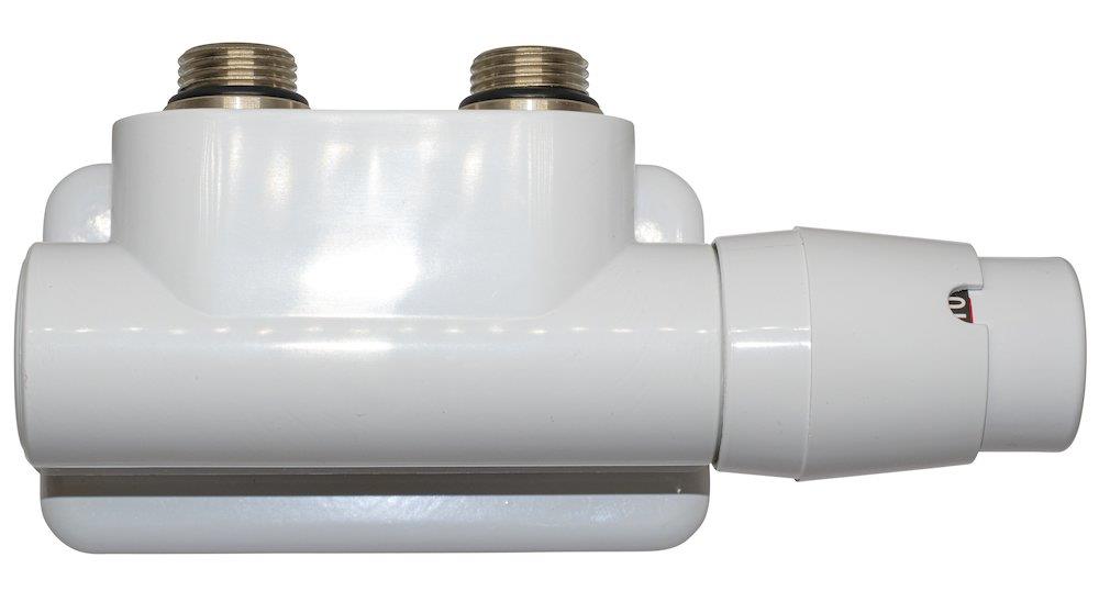 Kriss Twin Valve set with check valve angular feed left - 1/2"