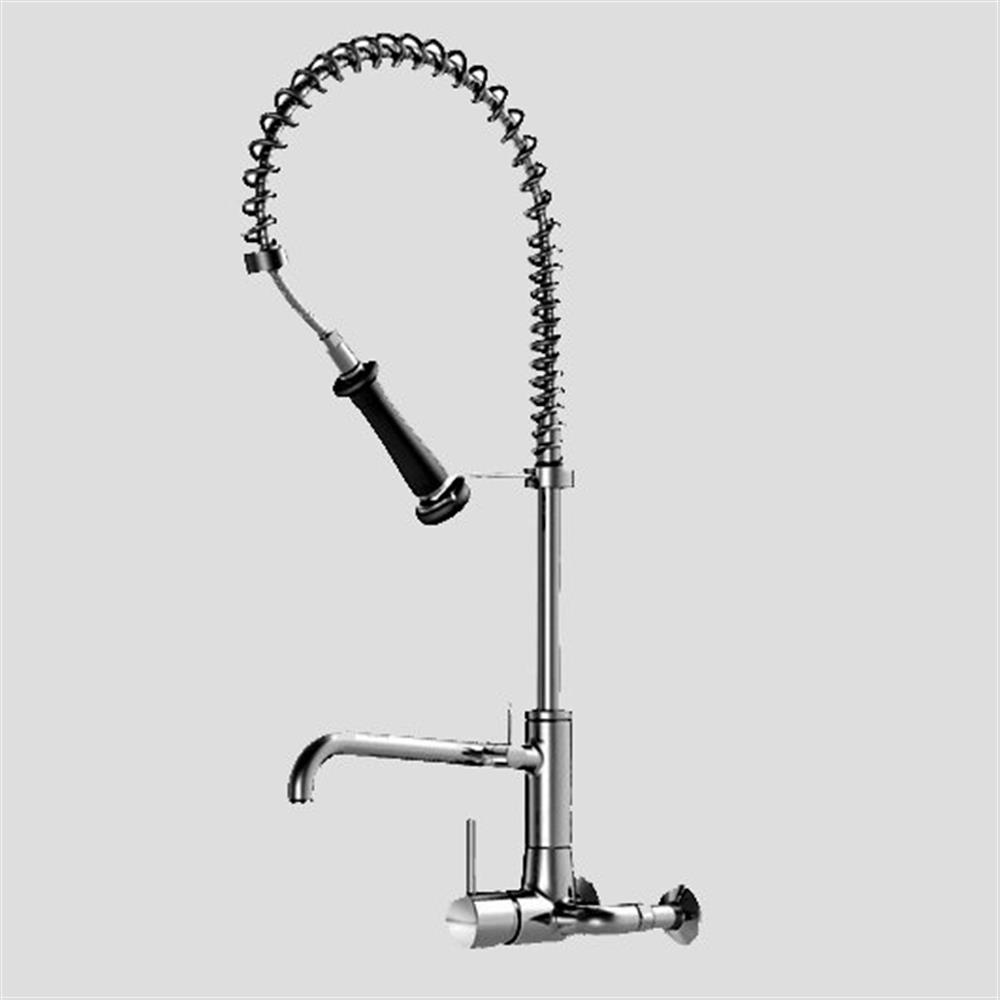KWC Pre-rinse faucet - 1 handles, 400mm, 924mm, chrome-plated